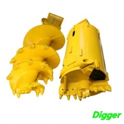 Rock and soil bits for drilling rigs, wear-resistant and long-lasting